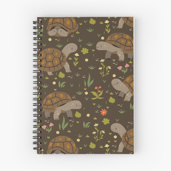 Item preview, Brown Turtle Flowers Botanical designed and sold by AverilArt.