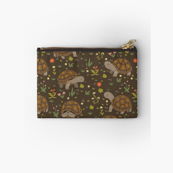 Item preview, Brown Turtle Flowers Botanical designed and sold by AverilArt.