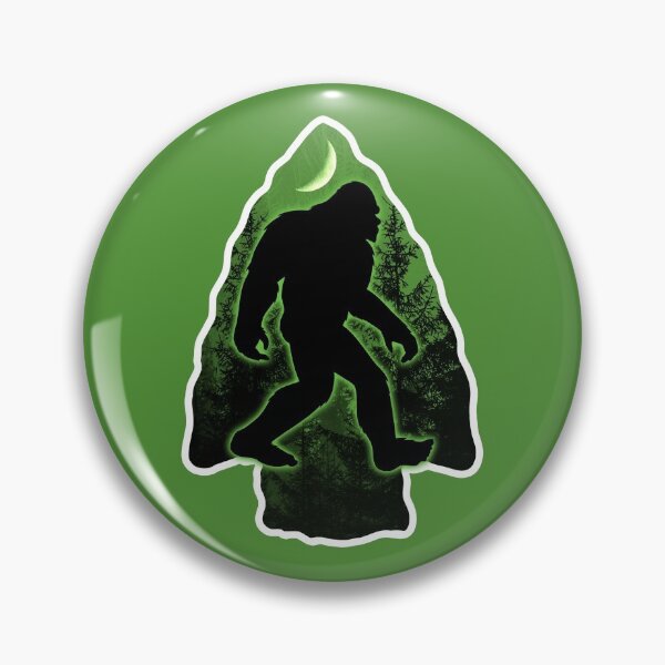 Item preview, Bigfoot Arrowhead Green designed and sold by StickerSector.