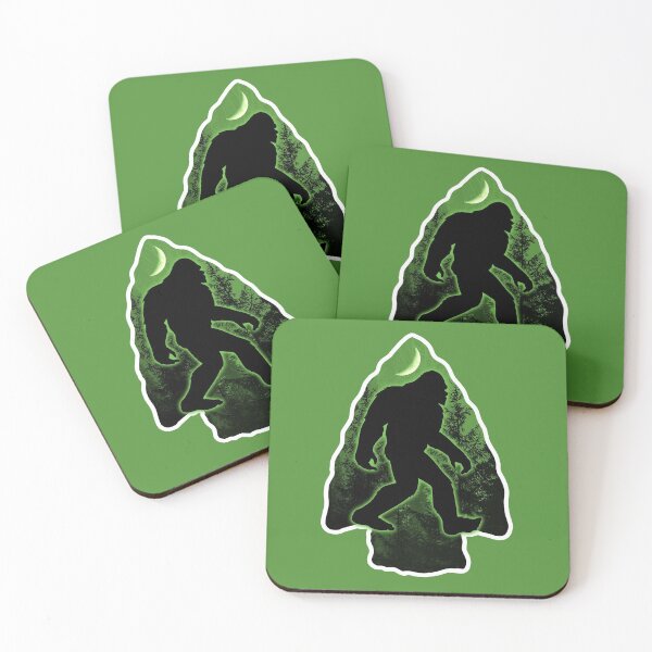 Item preview, Bigfoot Arrowhead Green designed and sold by StickerSector.