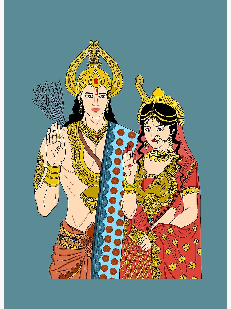 Tanjore Painting of Ram Sita