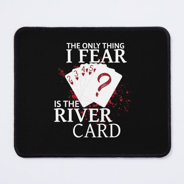 Item preview, The Only Thing I Fear Is The River T-shirt, Funny Poker Shirt, Casino Shirt, Poker Player Gift, Poker Tee Women, Gambling T-shirt designed and sold by Djikou.