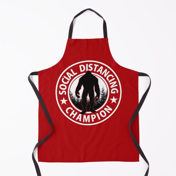 Item preview, Bigfoot Social Distancing Champion Red Circle designed and sold by StickerSector.