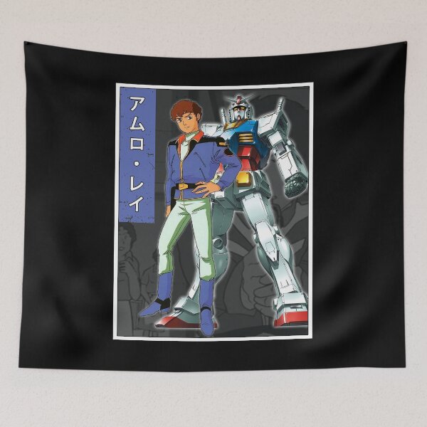 Item preview, Amuro Ray anime robot poster designed and sold by MuriloDias1458.