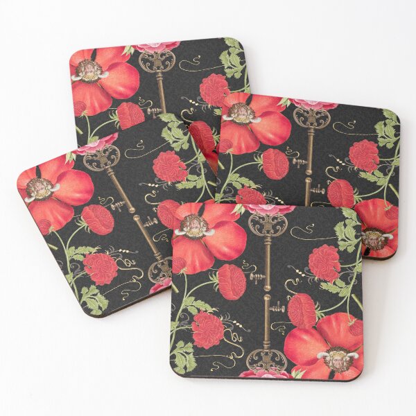 Item preview, Poppies and Keys designed and sold by jena dellagrottaglia.
