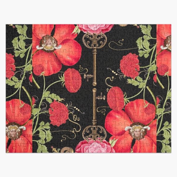 Poppies and Keys Jigsaw Puzzle