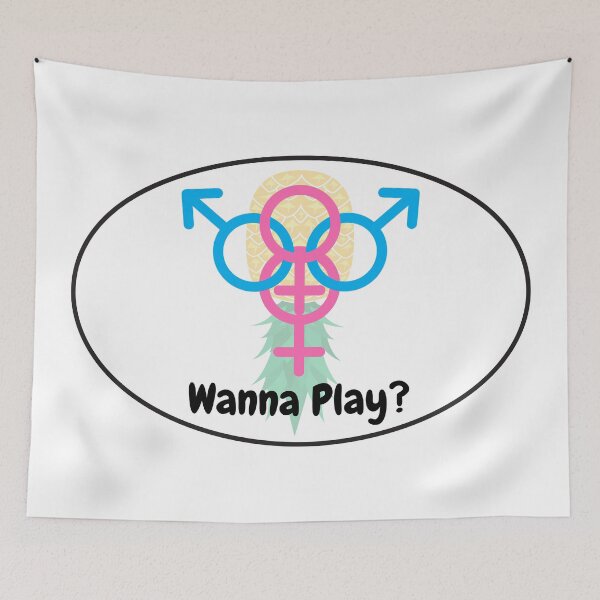 Item preview, Wanna Play? Group Sex Swinger Lifestyle Design designed and sold by swingersshop.