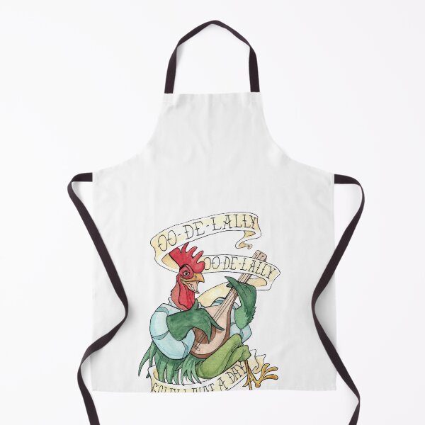 Item preview, Alan-A-Dale Rooster  OO-De-Lally Golly What A Day Tattoo Watercolor Painting Robin Hood designed and sold by EarlEFaunce.