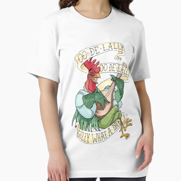 Item preview, Alan-A-Dale Rooster  OO-De-Lally Golly What A Day Tattoo Watercolor Painting Robin Hood designed and sold by EarlEFaunce.