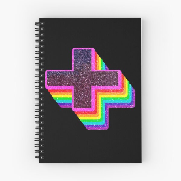 Item preview, Addition sign (+) colorful 3d rainbow typography designed and sold by BeeMeCreative.