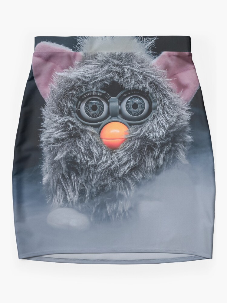 Grey Furby in Smoke Mini Skirt for Sale by FurbyFun