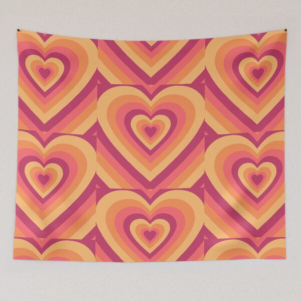Item preview, HIBISCUS PINK HEART PATTERN designed and sold by Loona7.