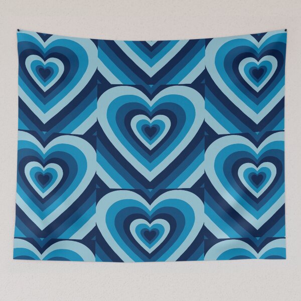 Item preview, BLUE HEART PATTERN designed and sold by Loona7.