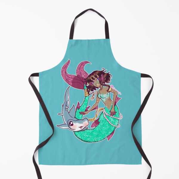 Item preview, Mermaid and their pet shark! designed and sold by EternalBlossom1.