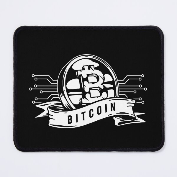 Item preview, Bitcoin Black and White Illustration  designed and sold by BeeMeCreative.