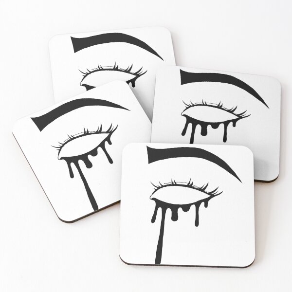 Item preview, blank stare - crying eye line art designed and sold by laurenvan-tattoo.