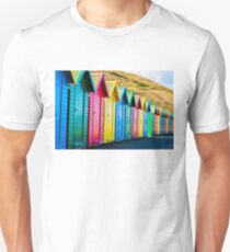 Colorful beach huts Unisex T-Shirt