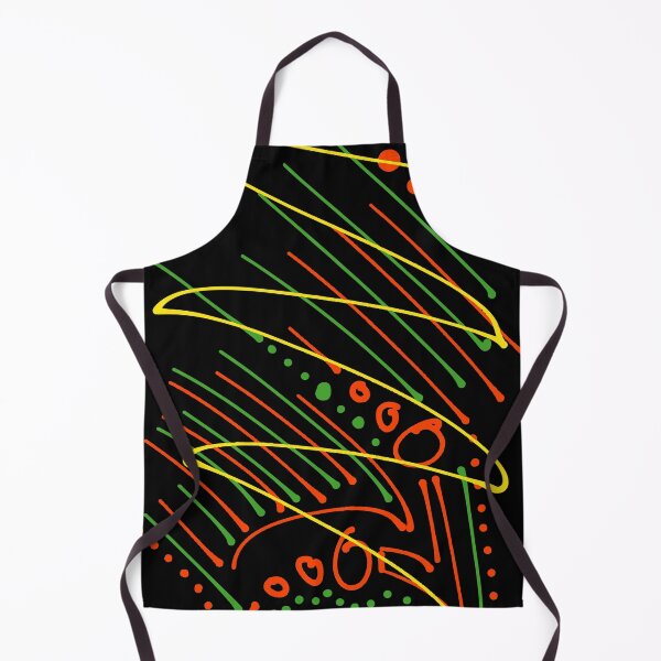 Item preview, Funky Festive Zig Zag Abstract Art Pattern on Black v2 designed and sold by that5280lady.