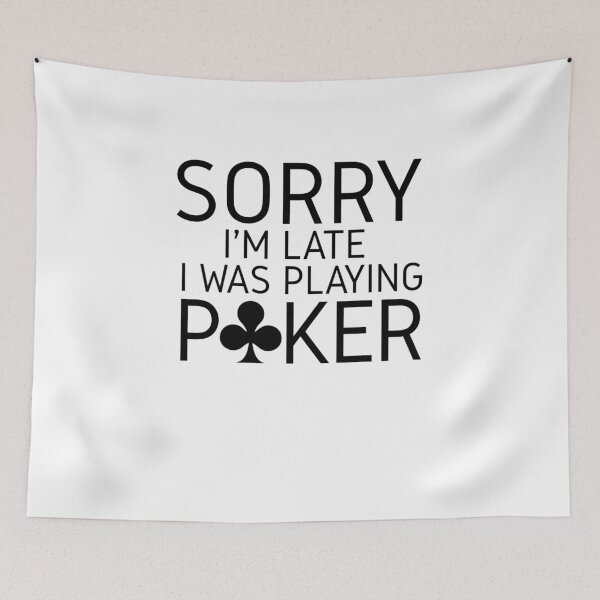 Item preview,  Sorry I'm Late I Was Playing Poker T-shirt, Funny Poker Shirt, Casino Shirt, Poker Player Gift, Poker Tee Women, Gambling T-shirt designed and sold by Djikou.
