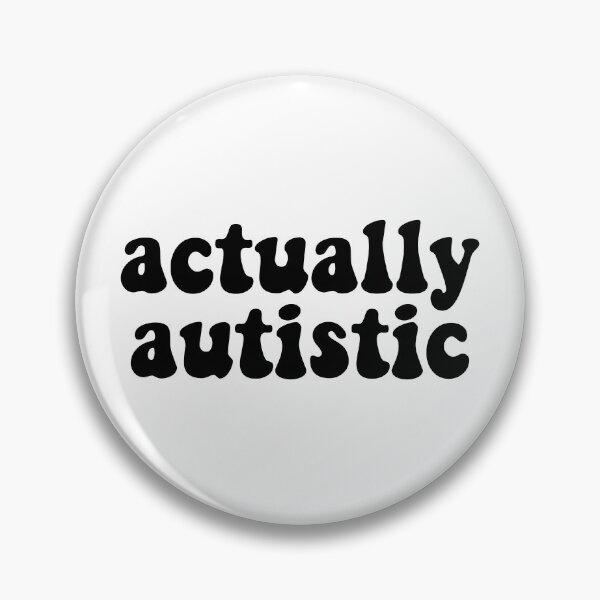 Item preview, Actually Autistic Retro Font Black Autism Awareness designed and sold by cashewdays.