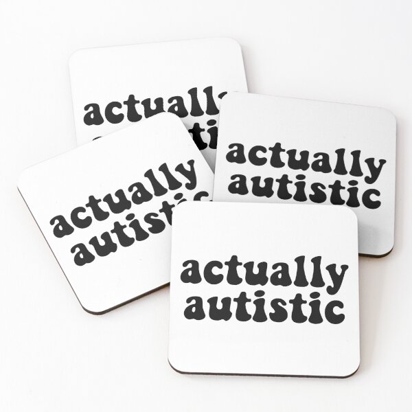 Item preview, Actually Autistic Retro Font Black Autism Awareness designed and sold by cashewdays.
