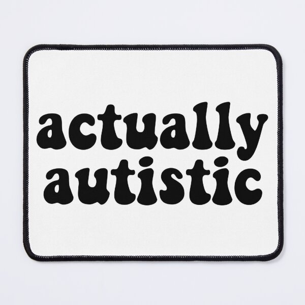 Item preview, Actually Autistic Retro Font Black Autism Awareness designed and sold by cashewdays.