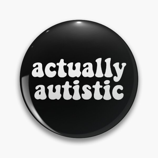 Artikelvorschau, Eigentlich autistisch Retro Schrift weiß Autismus Bewusstsein entworfen und verkauft von cashewdays.