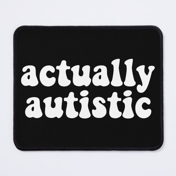 Item preview, Actually Autistic Retro Font White Autism Awareness designed and sold by cashewdays.
