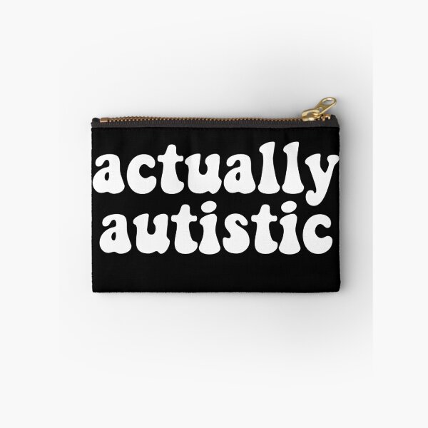 Item preview, Actually Autistic Retro Font White Autism Awareness designed and sold by cashewdays.