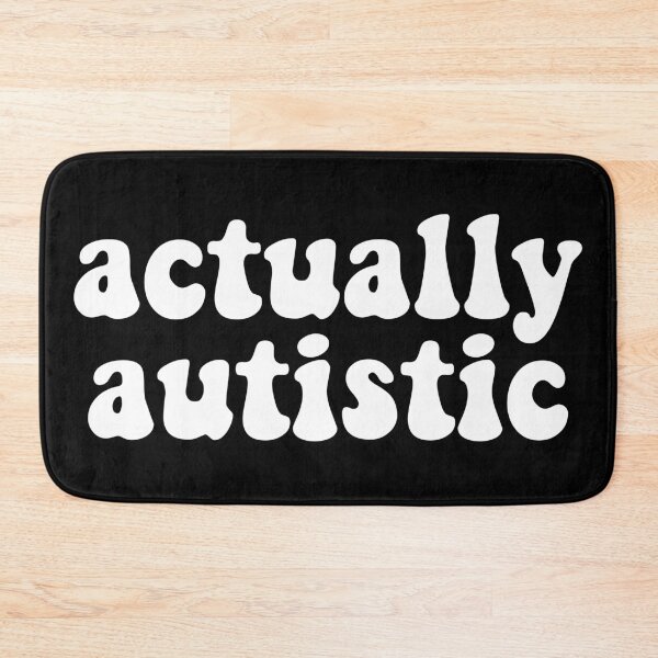 Item preview, Actually Autistic Retro Font White Autism Awareness designed and sold by cashewdays.