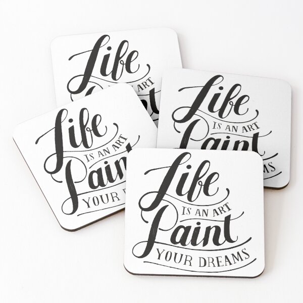 Item preview, Life is an art paint your dreams designed and sold by BeeMeCreative.