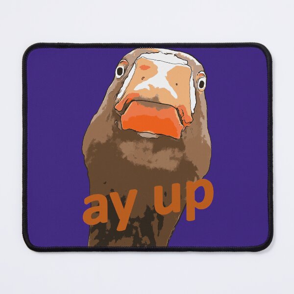 Item preview, Ay Up Greeting Nerdy Duck Face Black Outline Art designed and sold by taiche.
