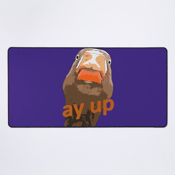 Item preview, Ay Up Greeting Nerdy Duck Face Black Outline Art designed and sold by taiche.