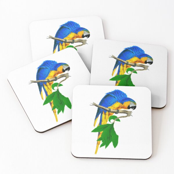 Item preview, Blue and yellow Maccaw designed and sold by Floradigital.