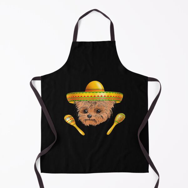 Item preview, Funny Cinco De Mayo Yorkie Sombrero Maracas designed and sold by Andrea146.