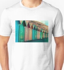 Colorful beach huts Unisex T-Shirt