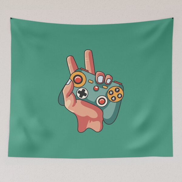Item preview,  gaming with joy stick emblem modern  designed and sold by bhavdip.