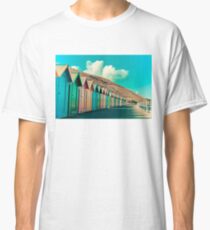 Colorful beach huts Classic T-Shirt