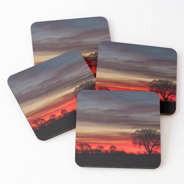 Item preview, Red Dawn Skyscape, Brightwell, Suffolk designed and sold by wiggyofipswich.