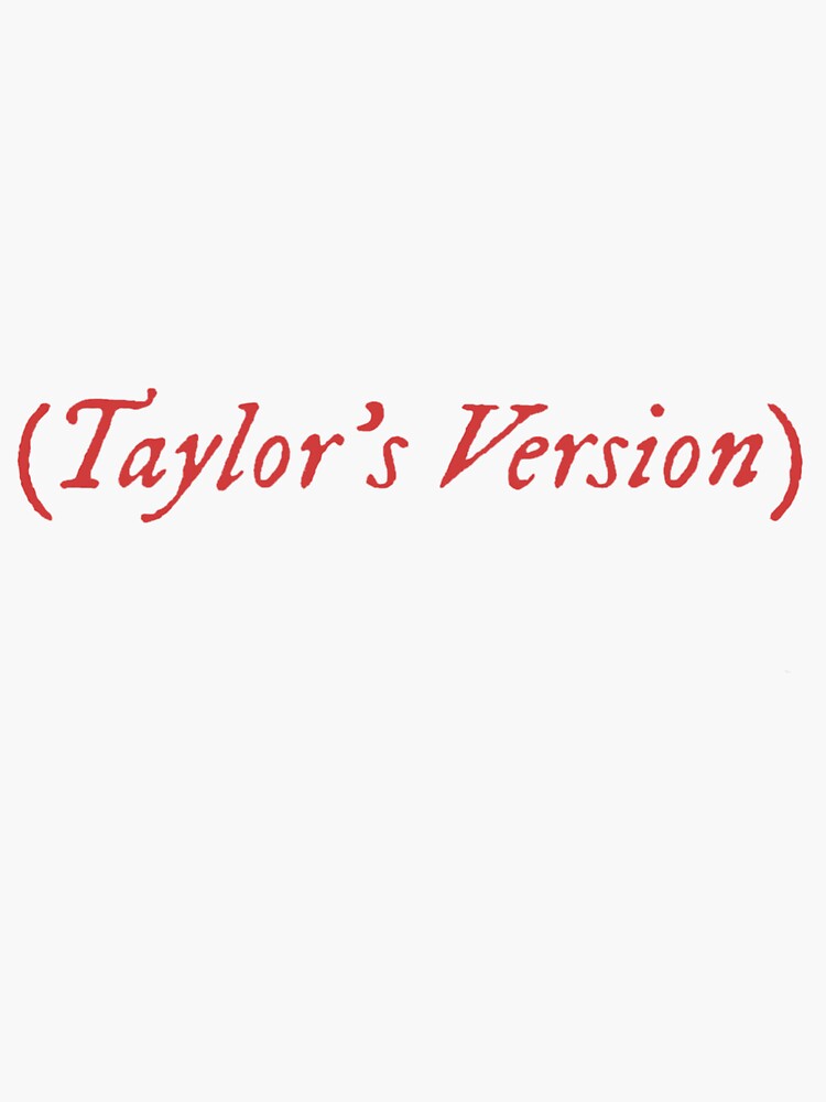 Taylor's Version Sticker- Yellow Sticker for Sale by makayla-creates