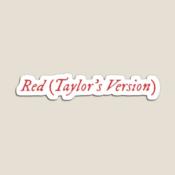 Item preview, Red Taylor's Version- Sticker  designed and sold by makayla-creates.