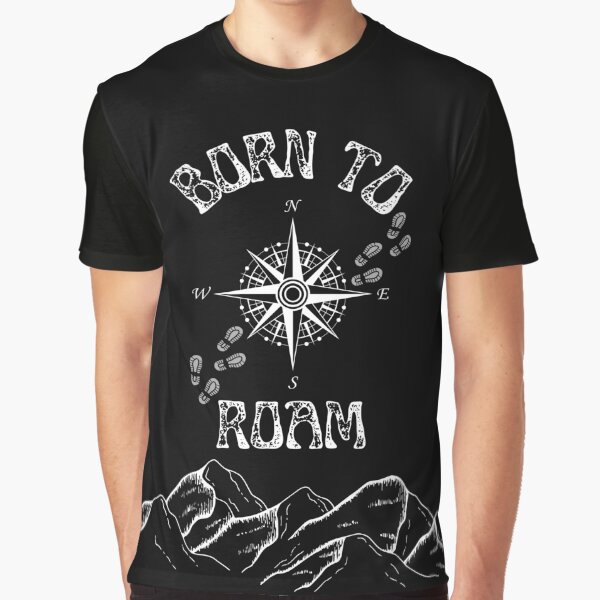 Item preview, Born To Roam - Travel Inspired Mountain Roaming designed and sold by Compass-Design.
