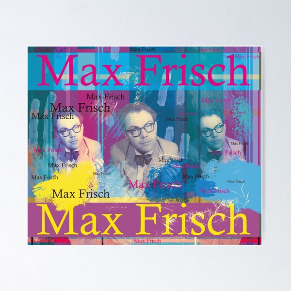 Artikel-Vorschau von vintage Porträt, Schweizer Schriftsteller Max Frisch, designt und verkauft von Mauswohn.