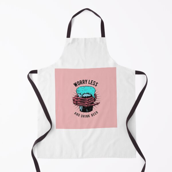 Item preview, Worry less and drink beer designed and sold by BeeMeCreative.