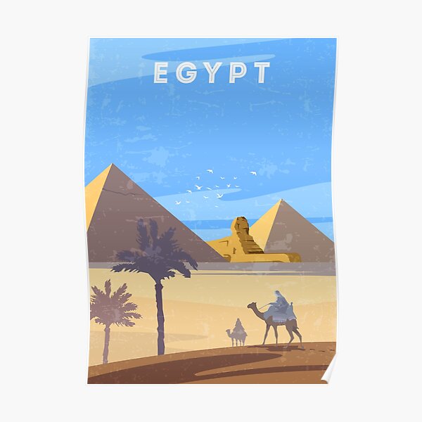 Egypt travel gift Egypt Poster Egypt Travel Gift Vintage Print Poster White Desert White Desert travel gift White Desert Artwork