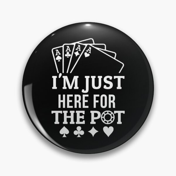 Item preview, I'm Just Here For The Pot T-shirt, Funny Poker Shirt, Casino Shirt, Poker Player Gift, Poker Tee Women, Gambling T-shirt designed and sold by Djikou.
