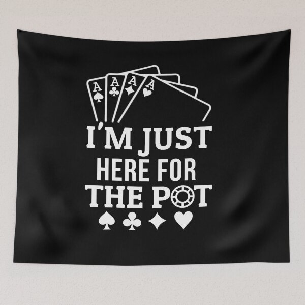 Item preview, I'm Just Here For The Pot T-shirt, Funny Poker Shirt, Casino Shirt, Poker Player Gift, Poker Tee Women, Gambling T-shirt designed and sold by Djikou.