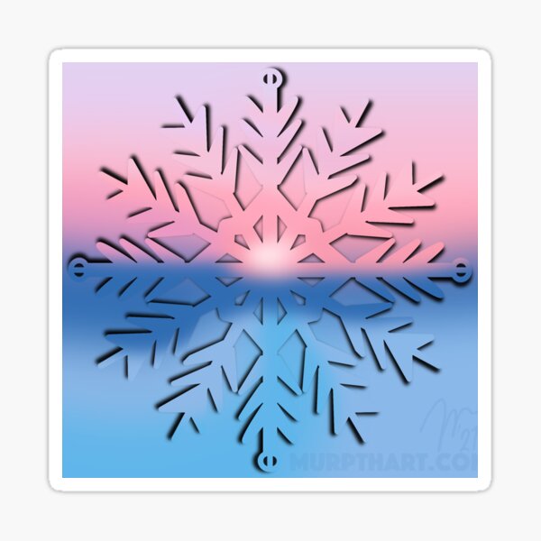Snowflake Sunrise Sticker