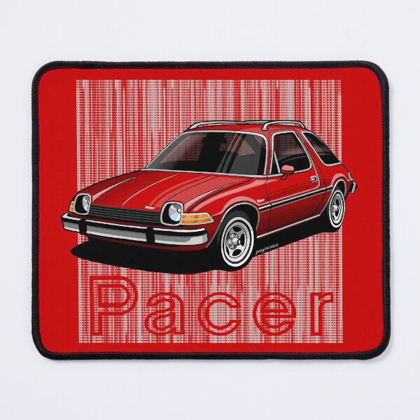 Item preview, My drawing of the iconic American compact (with gray background) designed and sold by designjaag.
