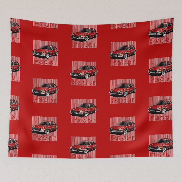 Item preview, My drawing of the iconic American compact (with gray background) designed and sold by designjaag.